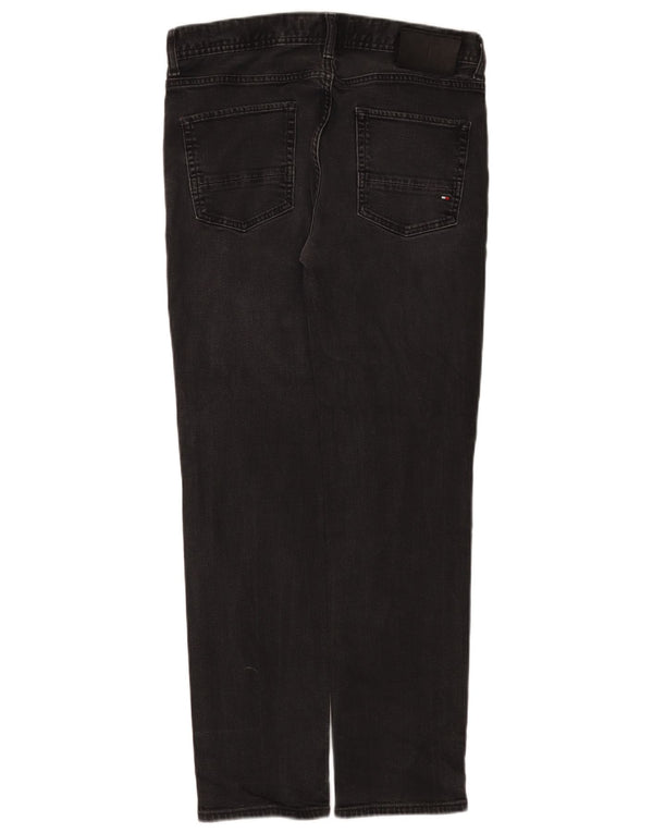 Blugi drepti pentru bărbați Tommy Hilfiger Denton W30 L30 bumbac negru
