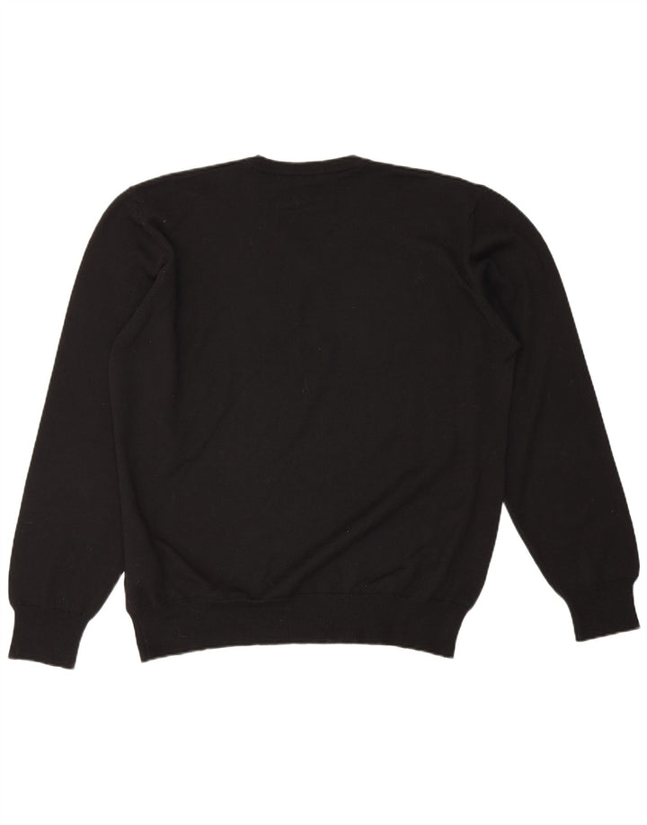 Pulover pentru bărbați Carrera cu decolteu în V, 2XL, lână neagră