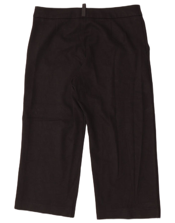 Pantaloni cropped Hobbs pentru femei UK 14 Large W34 L25 Viscoza neagra