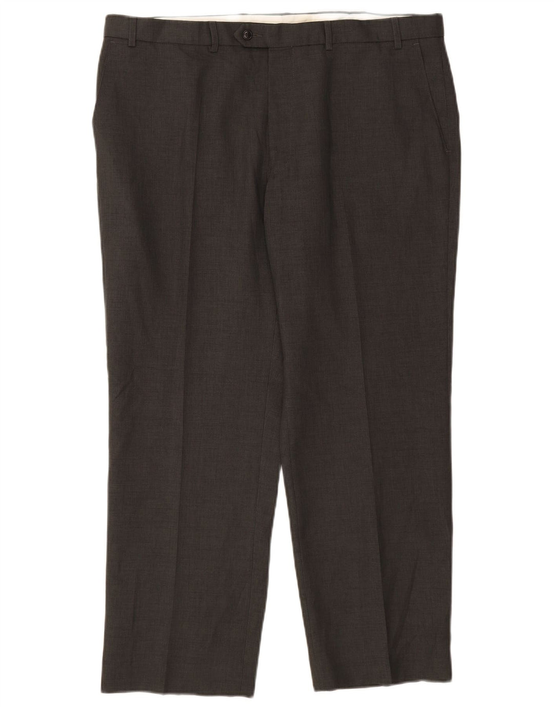 Marks & Spencer Pantaloni drepți pentru bărbați L40 L29 Poliester gri