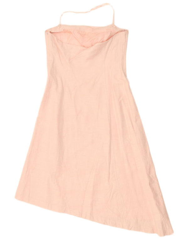 Rochie asimetrică pentru femei Oasis UK 12 Viscoză Florală Roz Mediu