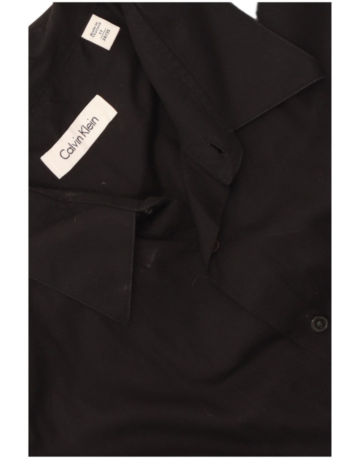 Cămașă pentru bărbați Calvin Klein Mărimea 17 XL Bumbac negru