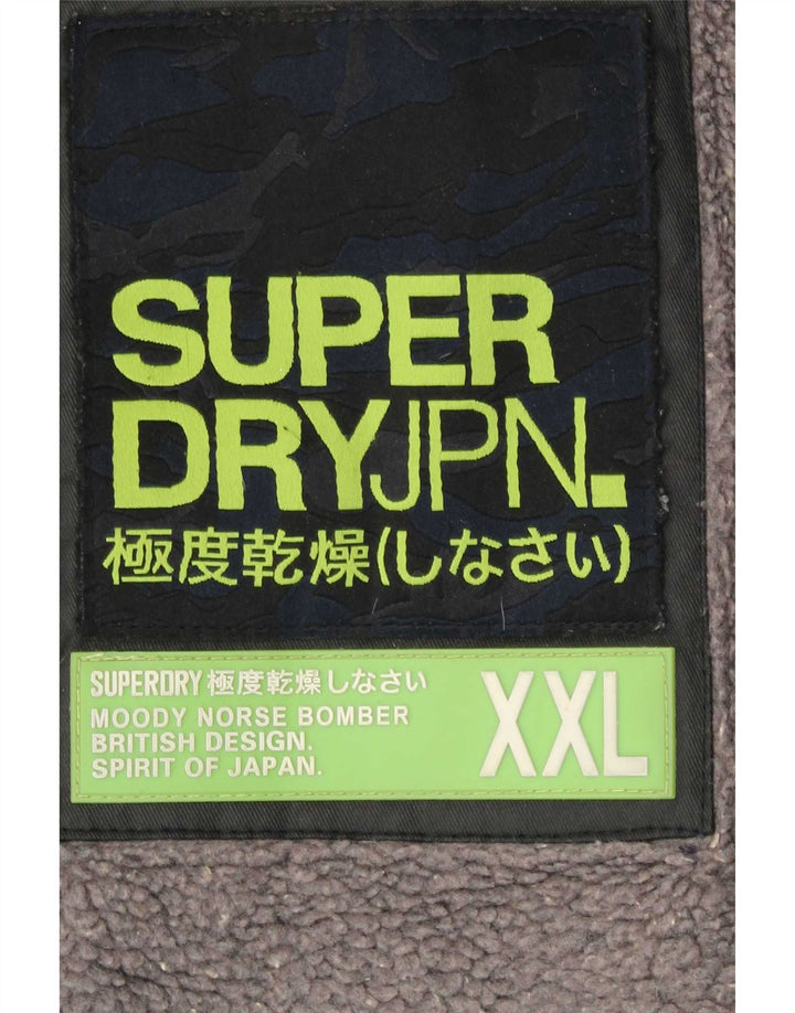 Jachetă Superdry pentru bărbați din bumbac cerat UK 44 2XL Negru