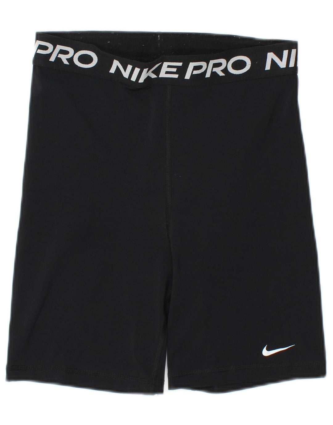 Pantaloni scurti sport NIKE Dri Fit Graphic pentru femei UK 8 Small Black