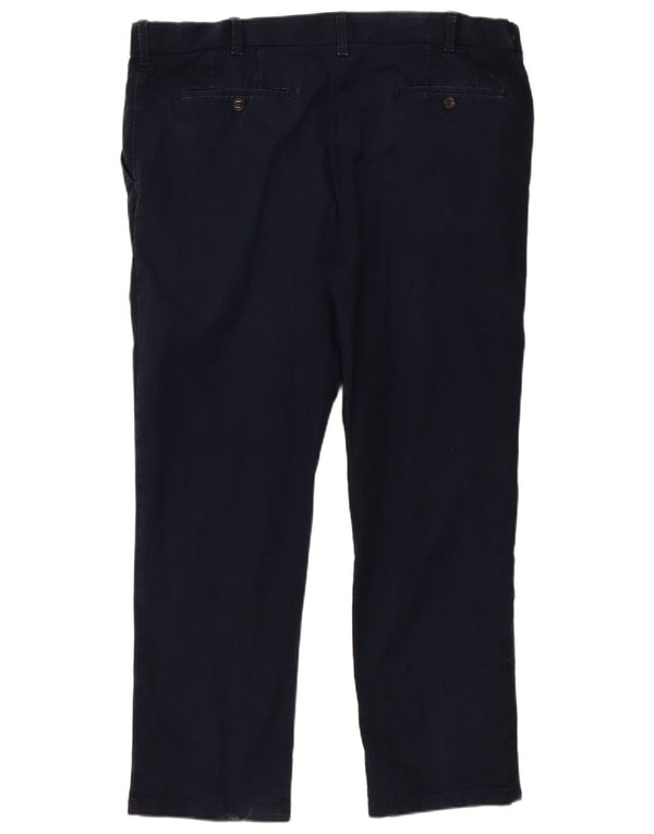Pantaloni chino drepți pentru bărbați Marks & Spencer L42 L31 Bumbac bleumarin