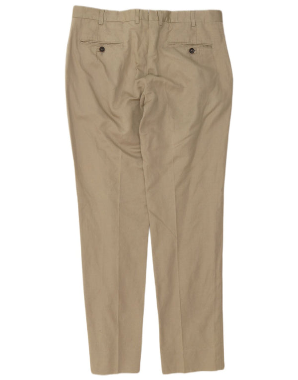 Massimo Dutti Pantaloni chino subțiri pentru bărbați EU 42 Mari L34 L34 Bej Bumbac