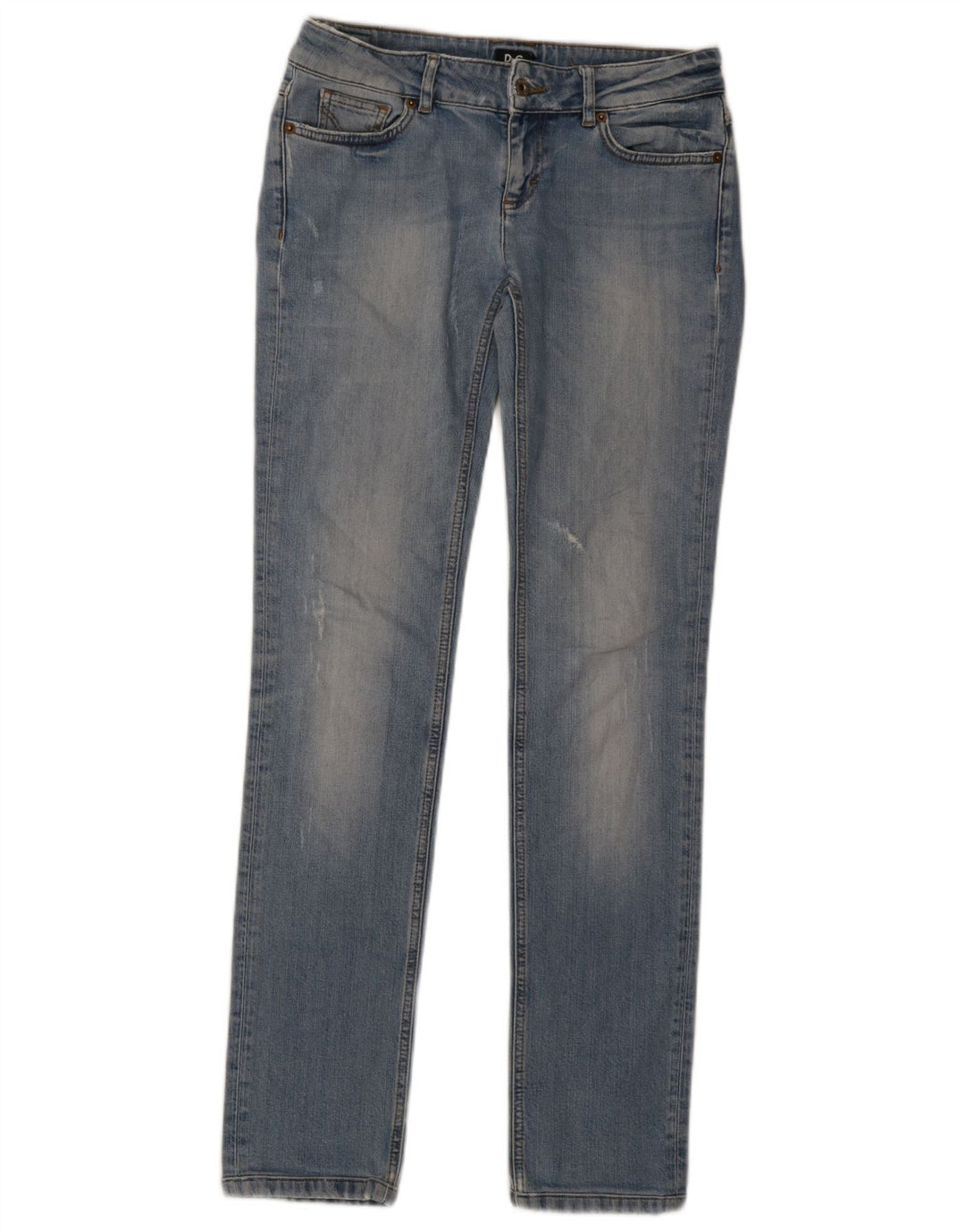 Blugi slim pentru femei Dolce & Gabbana Distressed W29 L32 Bumbac albastru