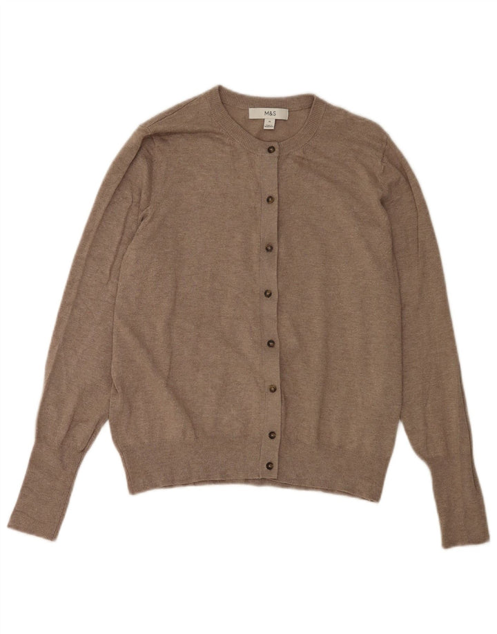 Pulover cardigan pentru femei Marks & Spencer UK 14 Medium Gri Viscose