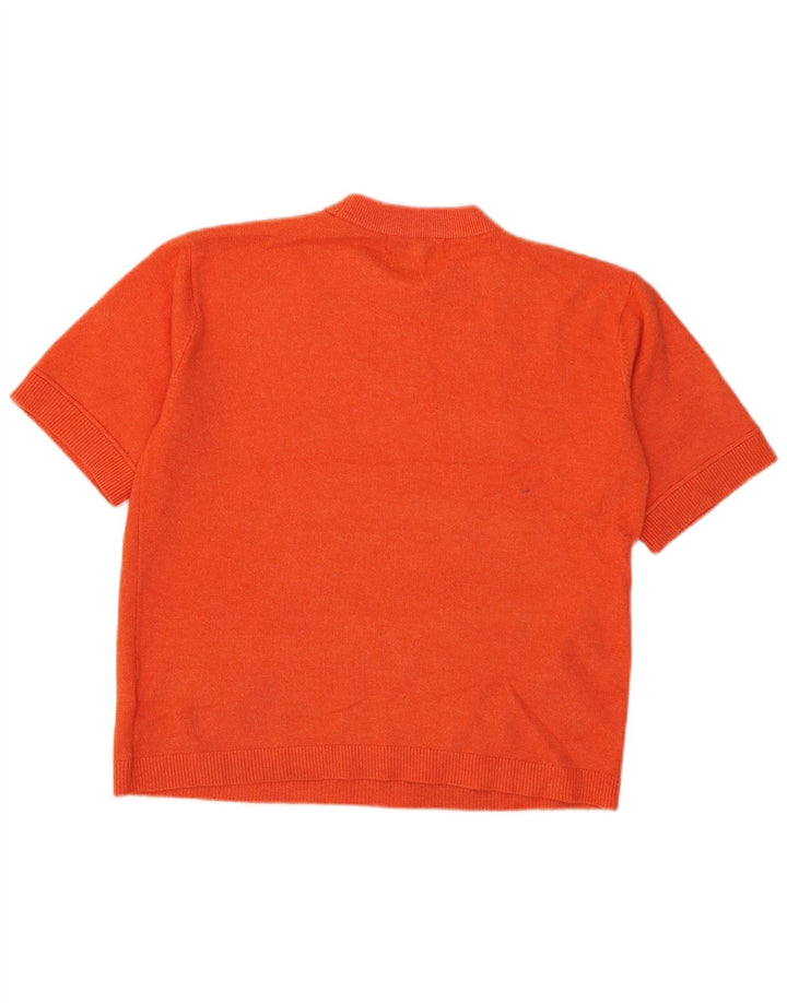 Tricou supradimensionat pentru femei Marks & Spencer Top UK 10 Poliester portocaliu mic