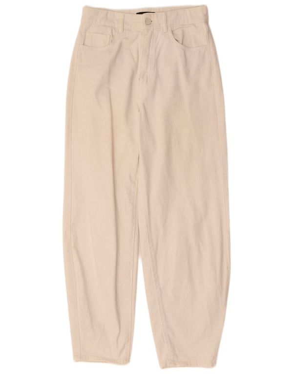 MASSIMO DUTTI Blugi conici pentru femei cu talie înaltă EU 36 XS W26 L28 alb