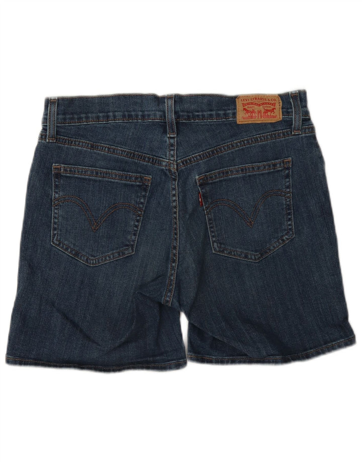 Pantaloni scurți din blugi Levi's W28, bumbac albastru mediu