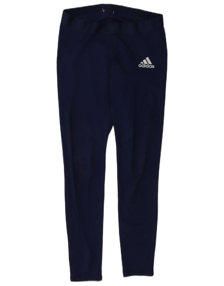 Leggings pentru femei Adidas UK 14 Medium Bleumarin