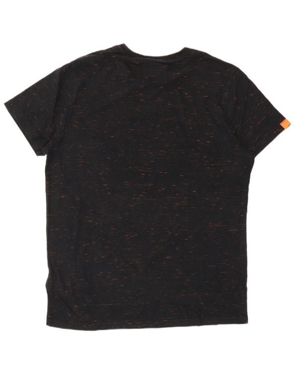 Tricou pentru bărbați SUPERDRY Top XL bumbac negru cu pete