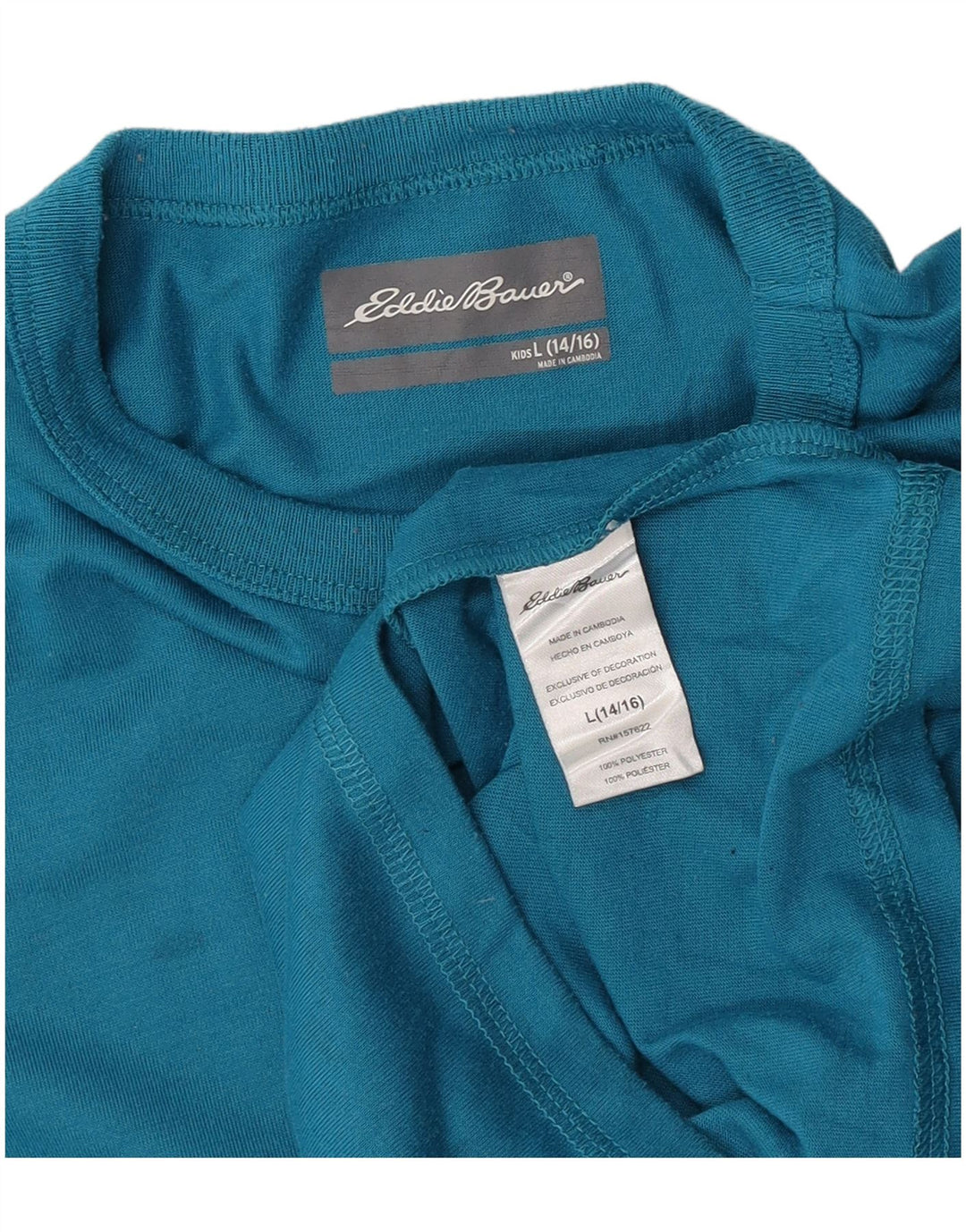 Tricou pentru băieți Eddie Bauer Top 14-15 ani mare poliester albastru