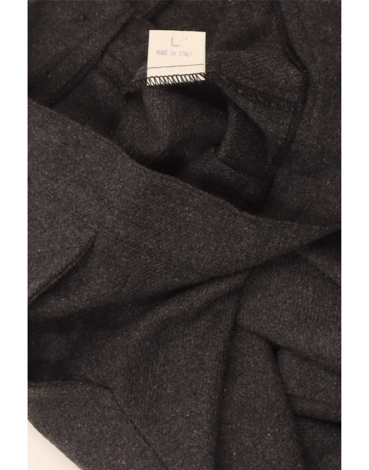 Pantaloni scurți casual pentru femei vintage cu talie înaltă, mari W28, poliester gri