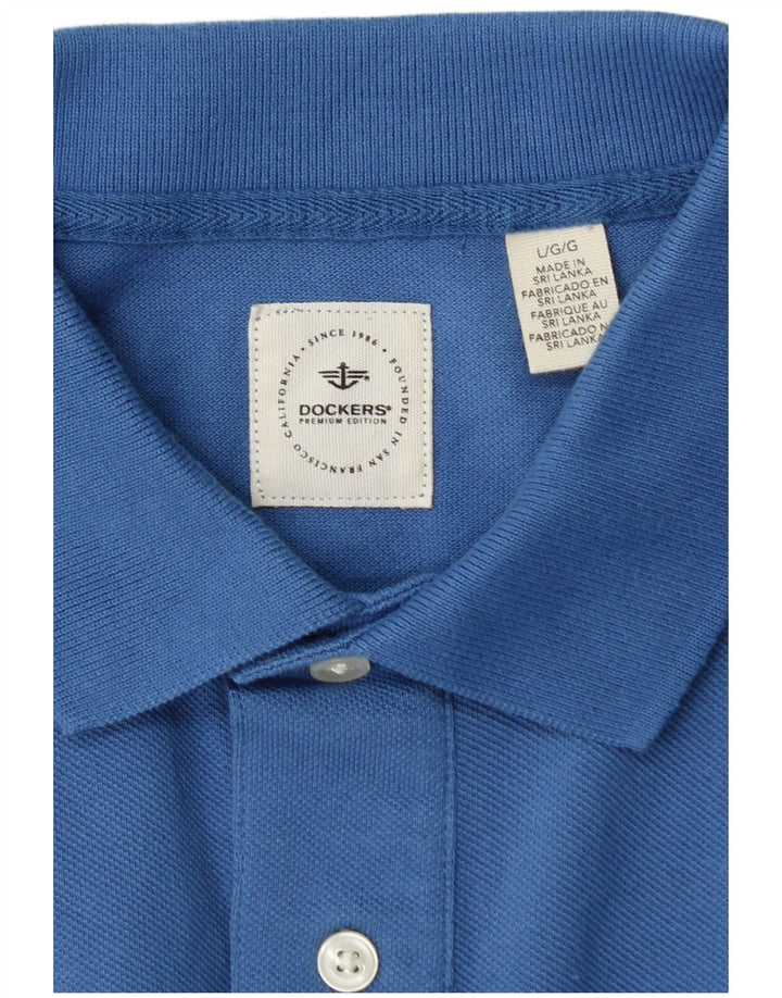Tricou polo pentru bărbați DOCKERS, mare, albastru, bumbac
