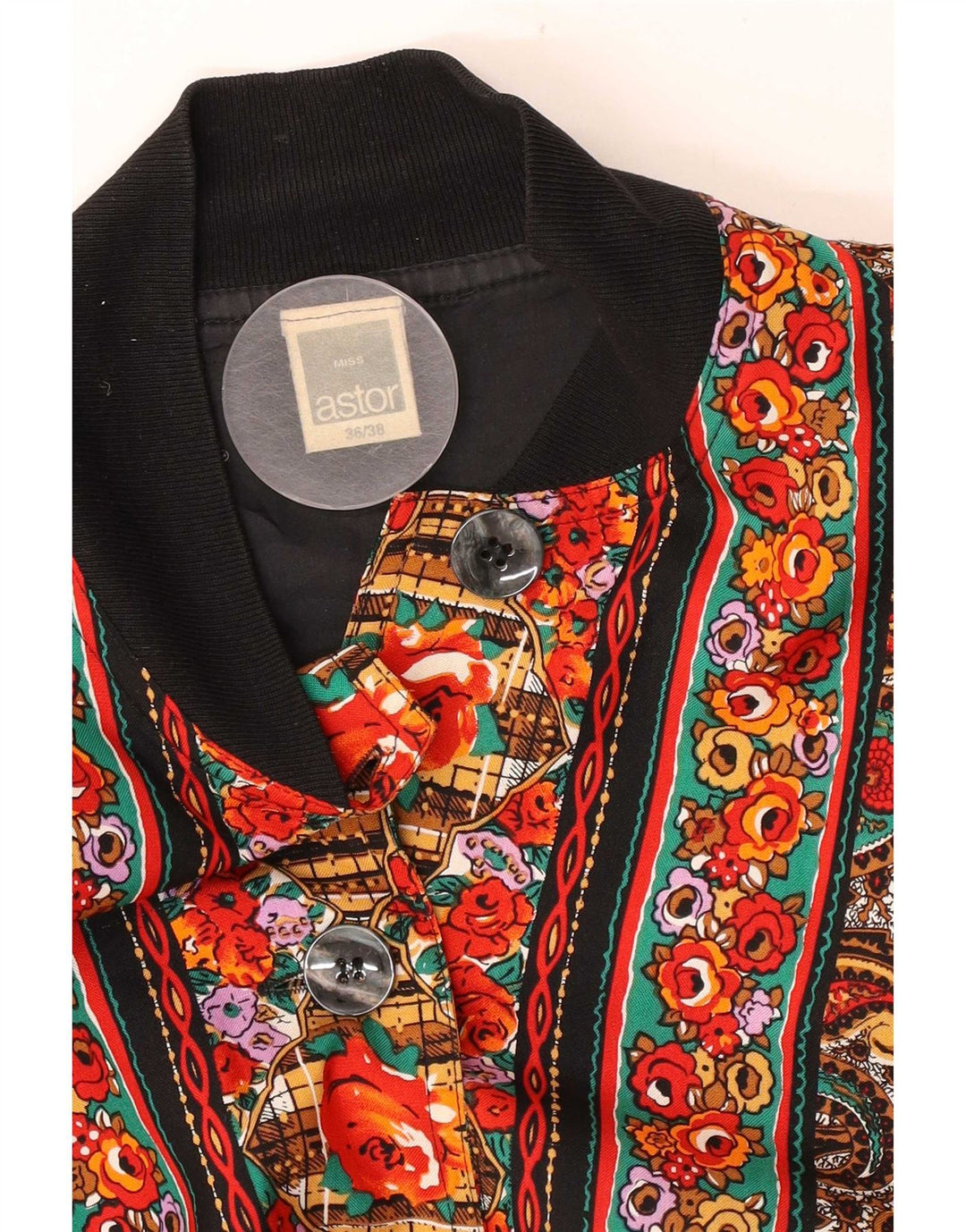 Jachetă bomber supradimensionată pentru femei Astor EU 36/38 Paisley multicolor mic