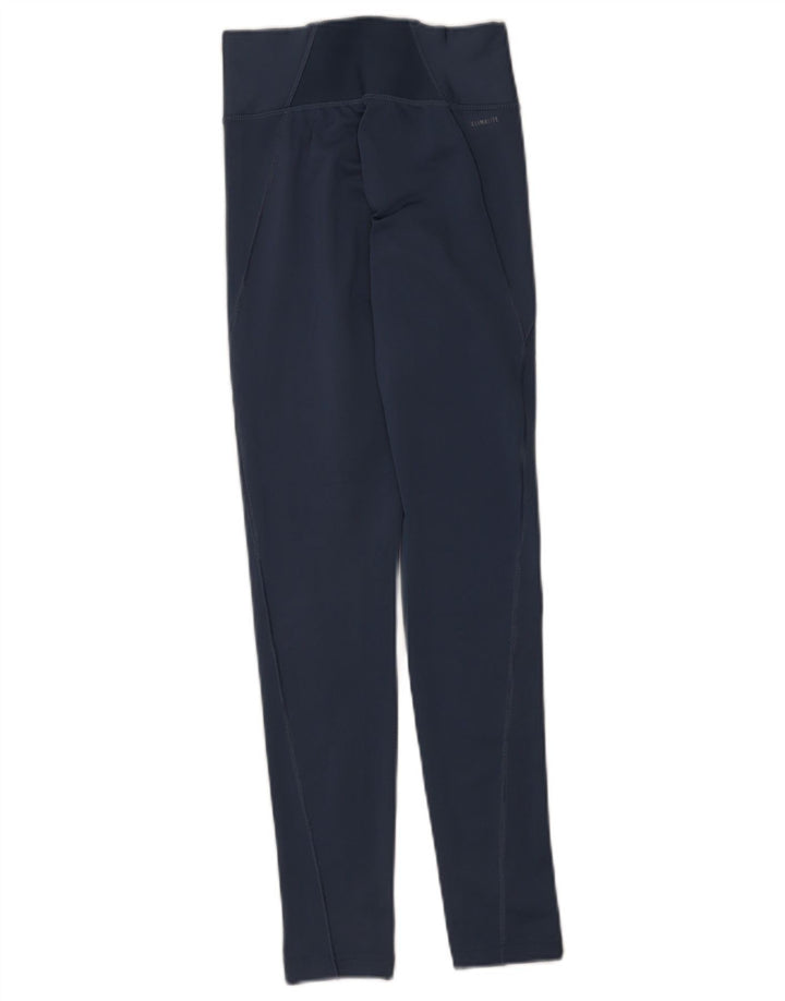 Leggings Climalite Adidas pentru femei UK 4/6 XS poliester albastru