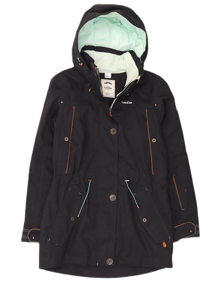 DECATHLON Jachetă Parka Wedze cu glugă pentru femei EU 36 Poliester bleumarin mic