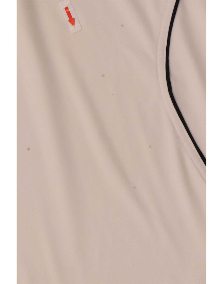 Tricou polo Adidas Clima 365 pentru bărbați, mediu alb, poliester color bloc