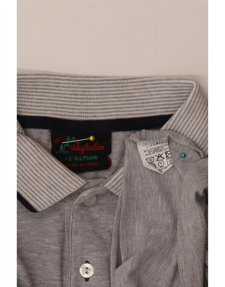 AUSTRALIAN L'ALPINA Tricou Polo Bărbați IT 48 Bumbac Gri Mediu