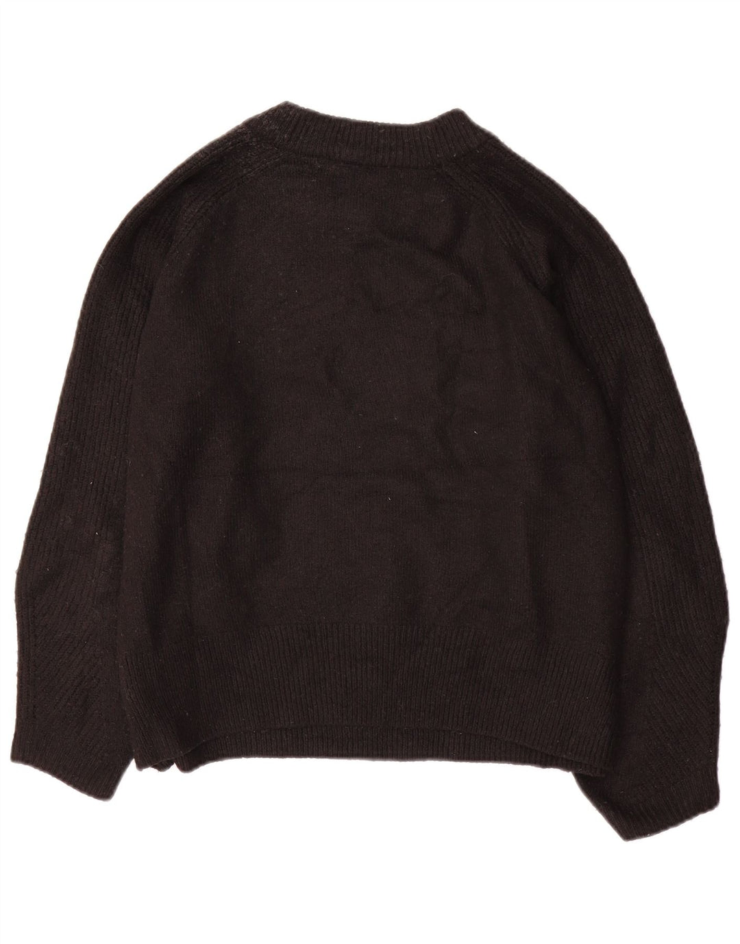 Marks & Spencer Pulover supradimensionat pentru femei cu gâtul turnat UK 16 Large Negru