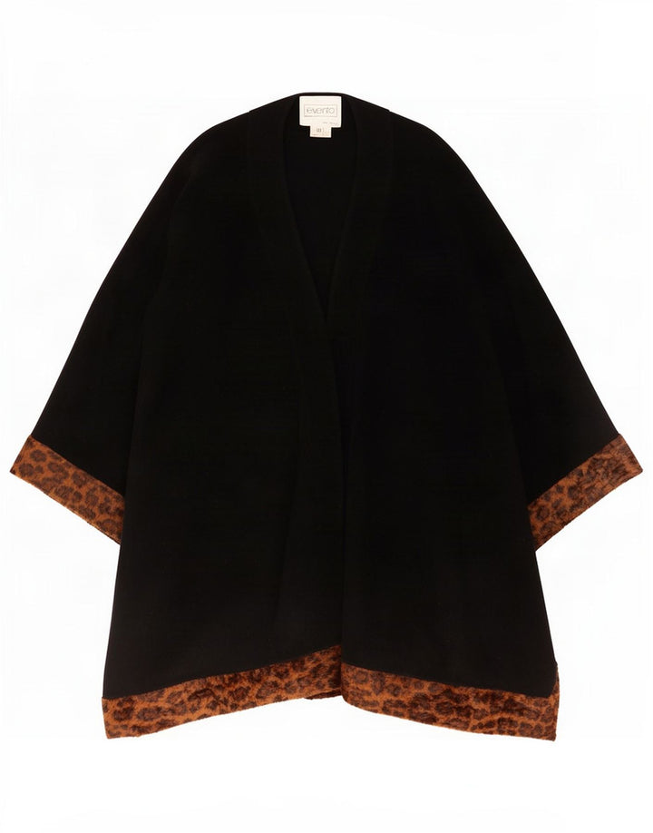 Palton vintage pentru femei IT 42 Medium Black Animal Print Lână