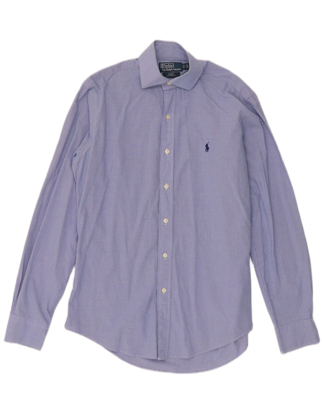 Cămașă Regent pentru bărbați Polo Ralph Lauren Mărimea 38 15 Vichy albastru mediu