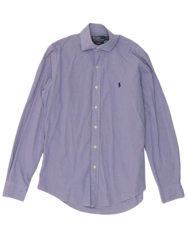 Cămașă Regent pentru bărbați Polo Ralph Lauren Mărimea 38 15 Vichy albastru mediu