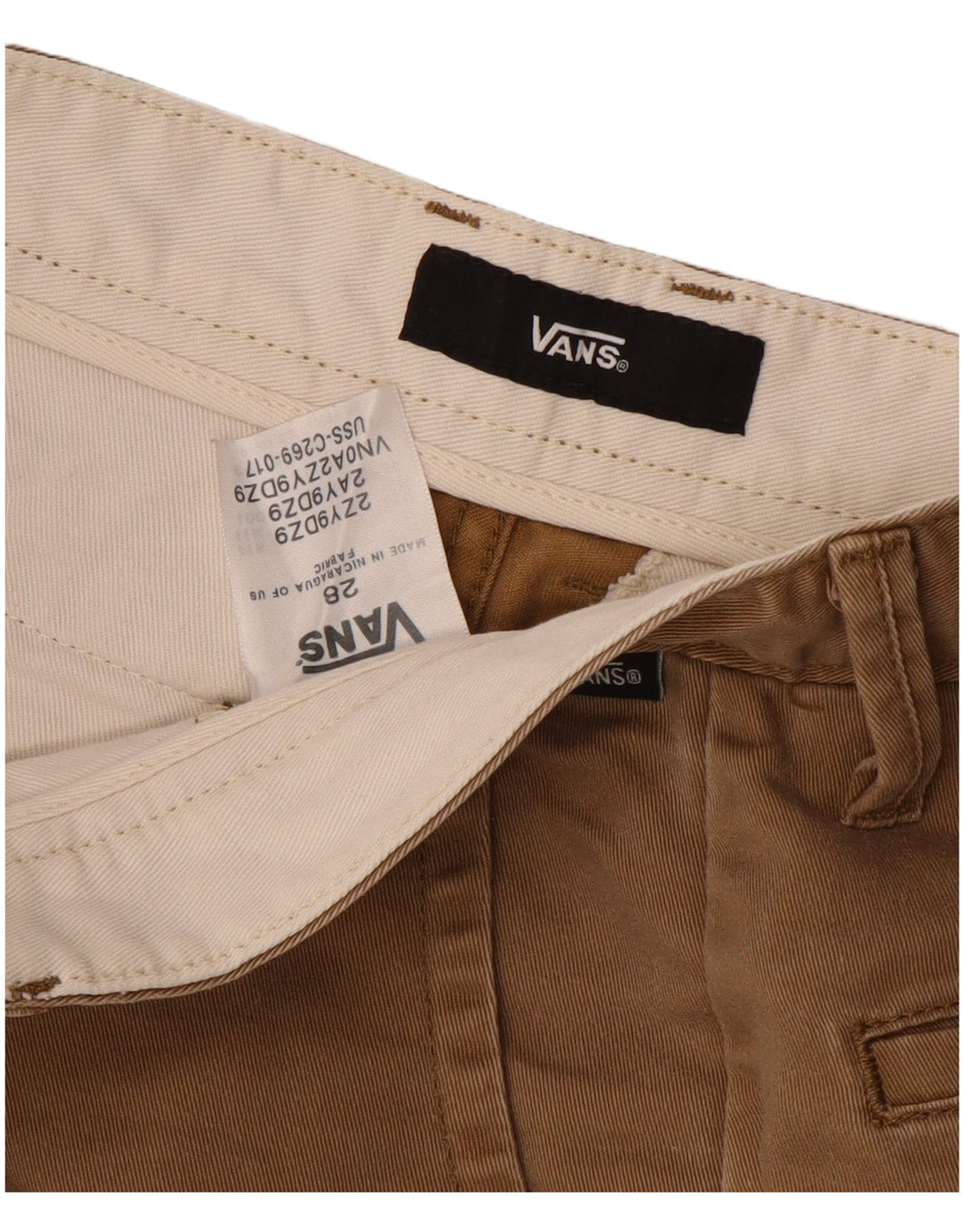 Pantaloni scurți casual pentru bărbați Vans W28 Bej mediu