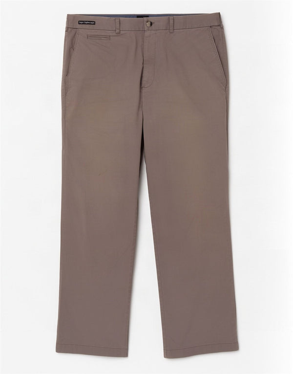 Pantaloni chino drepți pentru bărbați Marks & Spencer W36 L29 bumbac gri