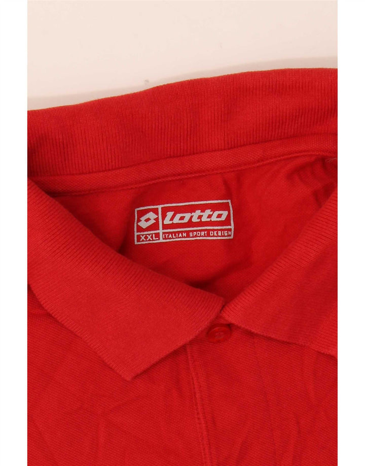 Tricou polo pentru bărbați Lotto 2XL roșu