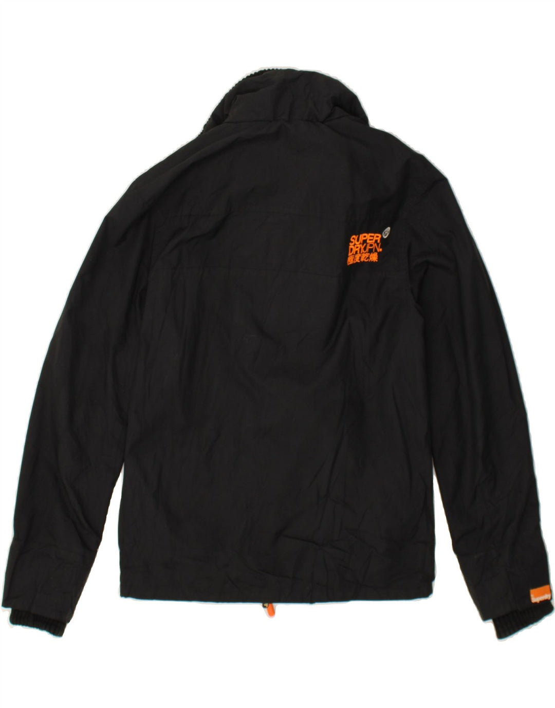 SUPERDRY Womens The Windcheater Windbreaker Jacket UK 14 Medium Black Vintage Superdry and Second-Hand Superdry from Messina Hembry 