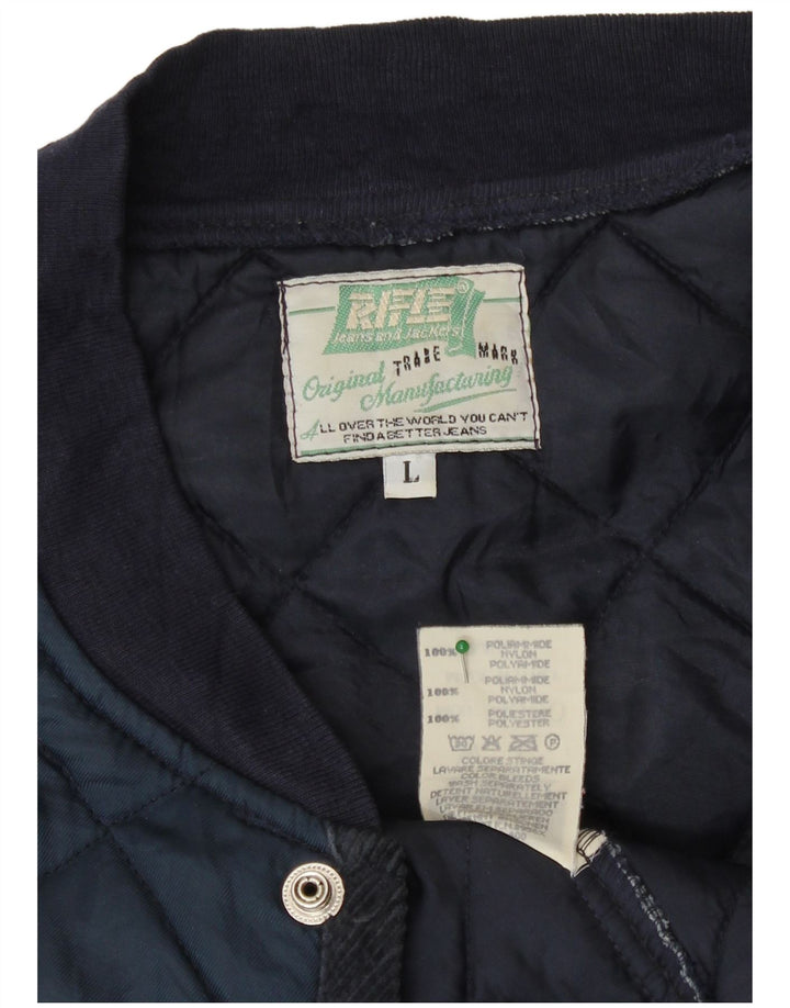 Gilet matlasat pentru bărbați Rifle UK 40, mare, albastru, poliamidă