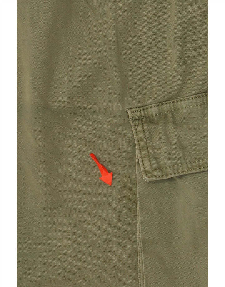 Pantaloni scurți cargo Yes Zee pentru bărbați W33, bumbac mediu kaki