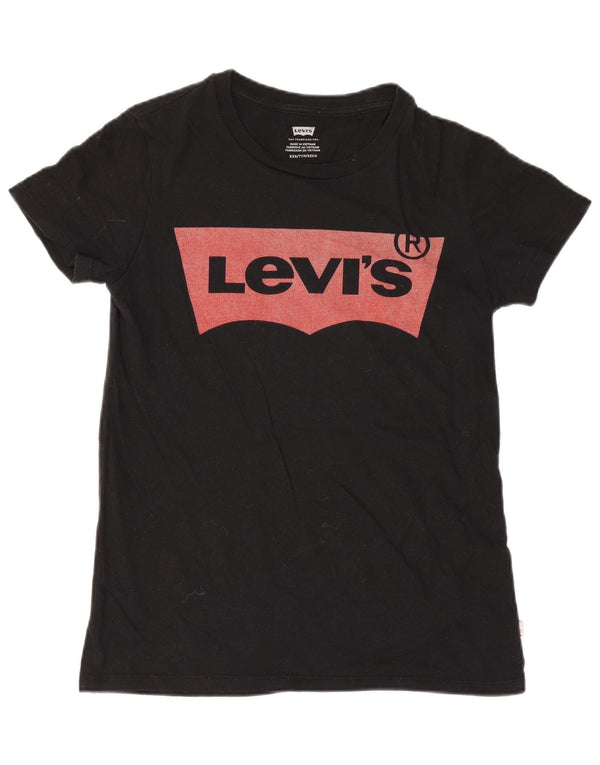 Tricou grafic Levi's pentru femei Top UK 2 2XS Negru