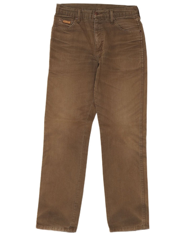 WRANGLER Pantaloni casual drepti pentru bărbați Texas W32 L32 bumbac maro
