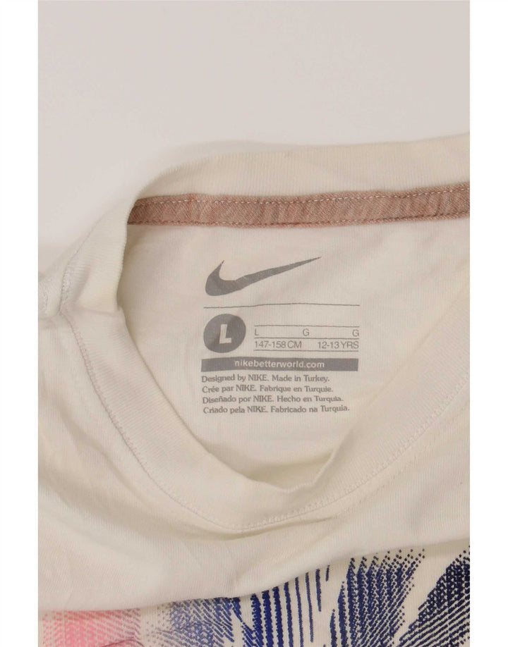 Tricou grafic Nike pentru băieți Top 12-13 ani mare alb