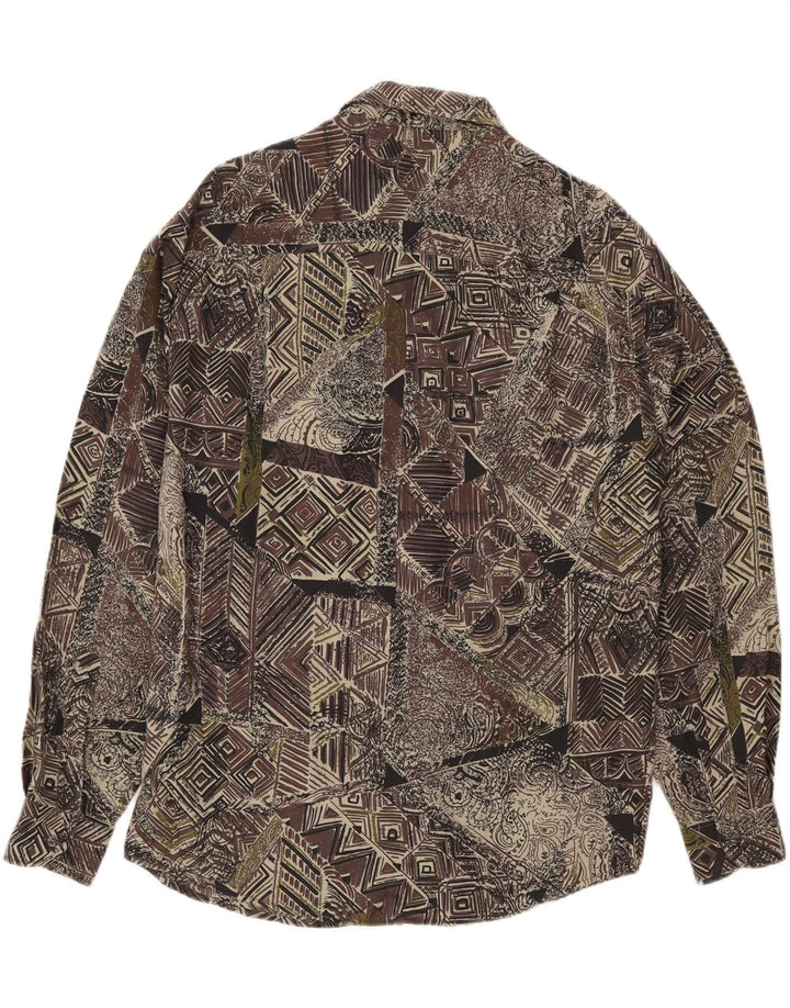 Cămașă Azzurra pentru bărbați cu model abstract, viscoză mare, verde