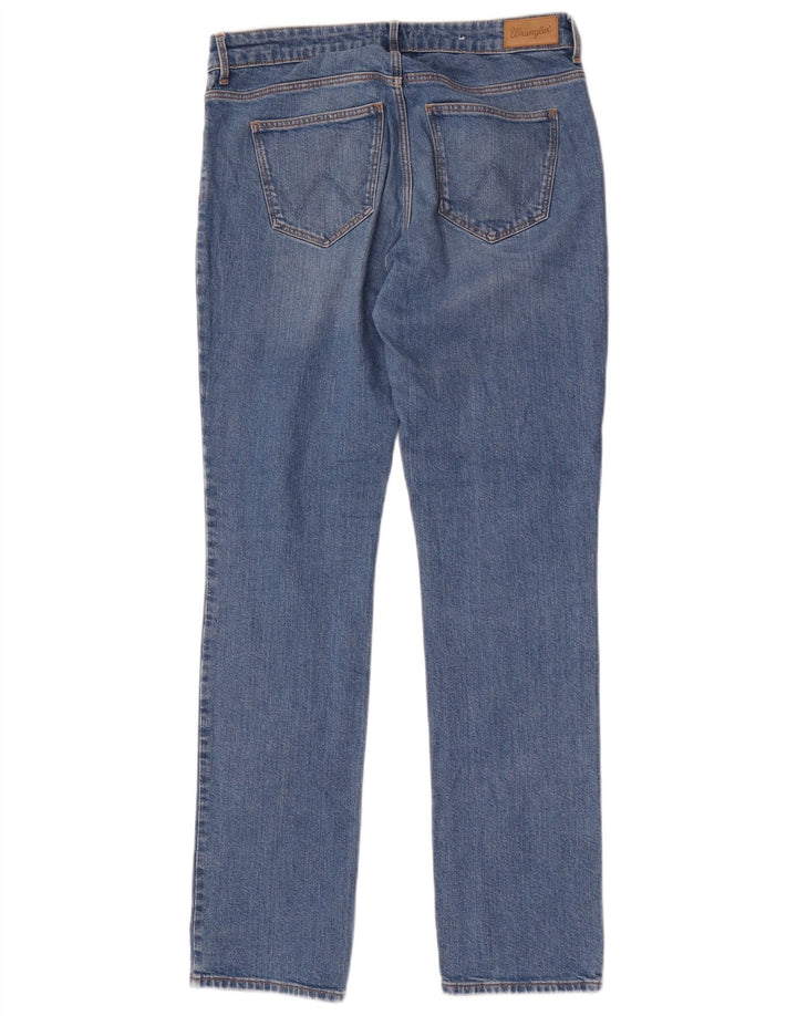Blugi drepti pentru femei Wrangler W30 L32 Bumbac albastru
