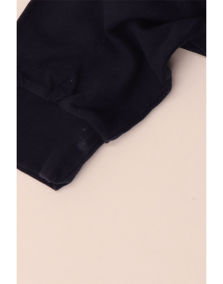 SUPERDRY Tricou Polo Oversized Crop Rugby UK 12 Medium Bleumarin