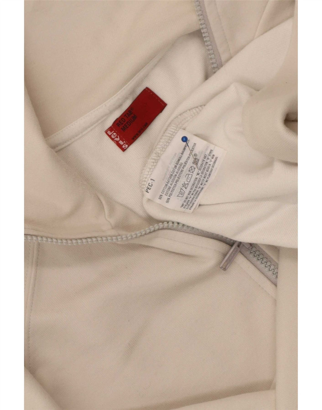Jachetă pentru trening Levi's pentru bărbați, bumbac alb mediu