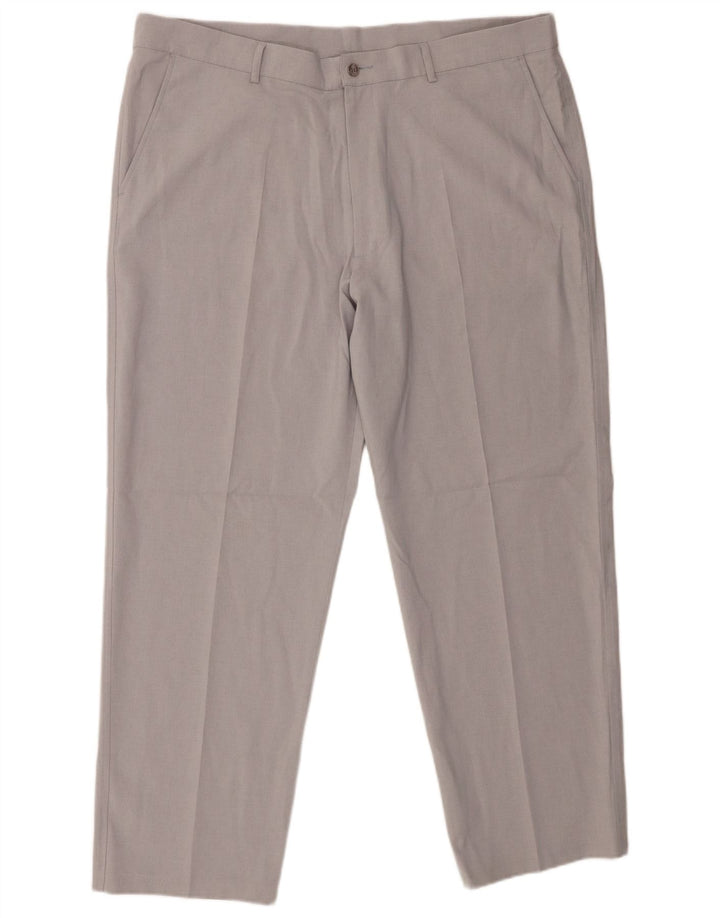 Farah Pantaloni Chino Drepți Bărbați L42 L29 Gri Poliester