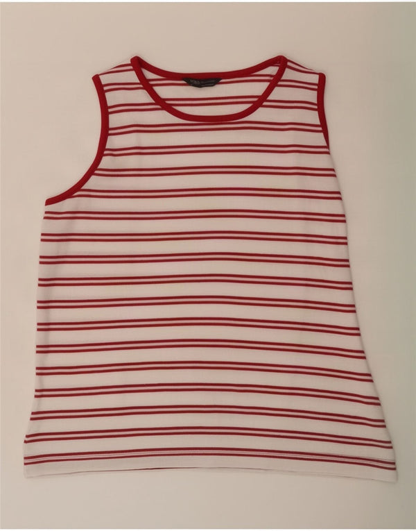 Vestă Marks & Spencer pentru femei, UK 16, mare, bumbac cu dungi roșii