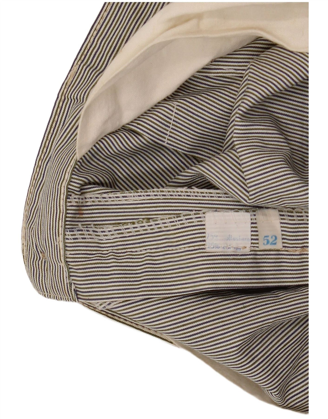 Pantaloni scurți chino VINTAGE pentru bărbați IT 52 XL W34, multicolore, cu dungi