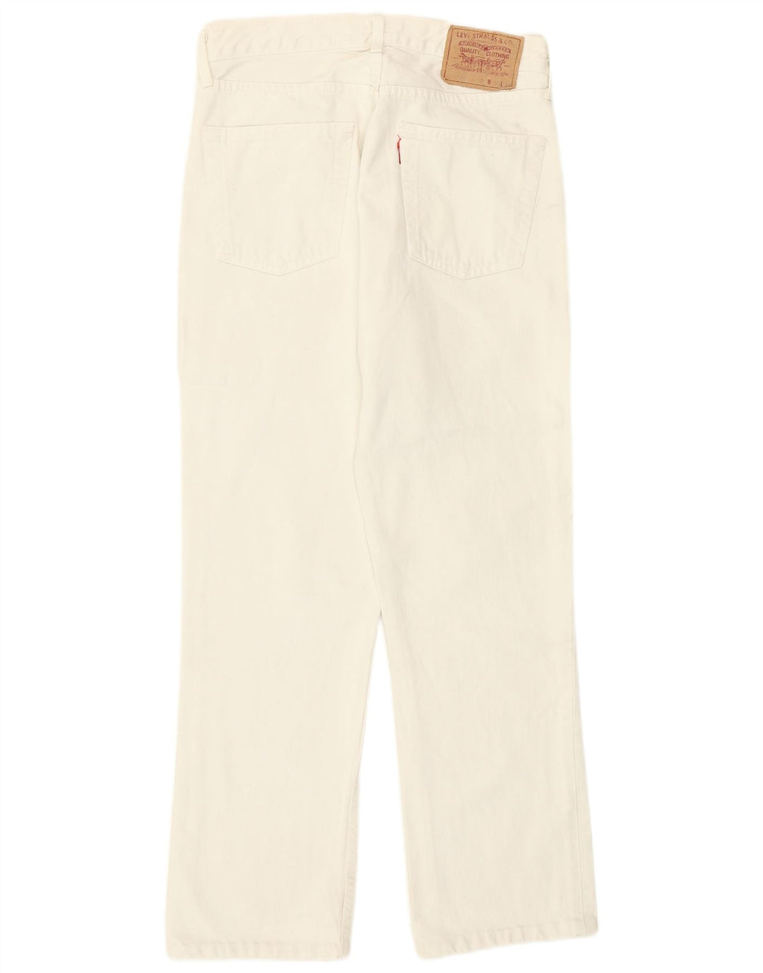 Blugi drepti pentru femei Levi's W31 L27 bumbac alb