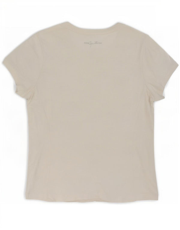Tricou Champion Womens Heritage Classics Top UK 14 Large White Bumbac