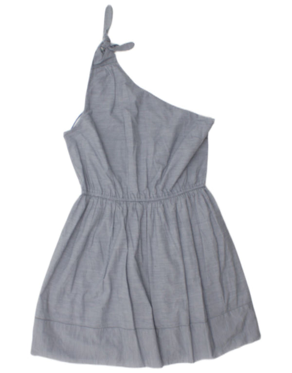 Rochie Abercrombie & Fitch pentru femei cu un singur umăr UK 14, mare, albastru, bumbac