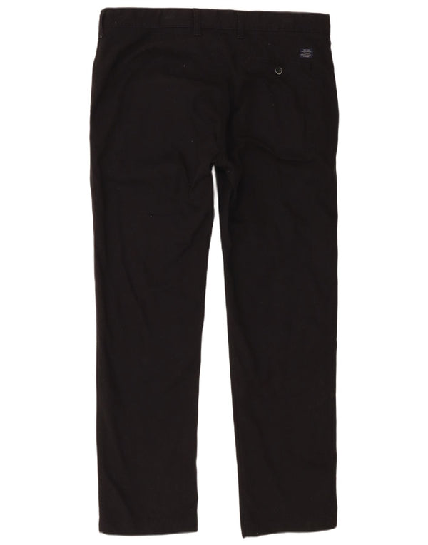 Pantaloni chino drepți pentru bărbați Marks & Spencer W36 L31 bumbac negru