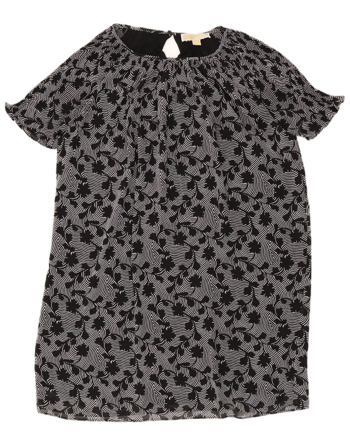 MICHAEL KORS Rochie oversized Shift pentru femei UK 14 Medium Black Floral